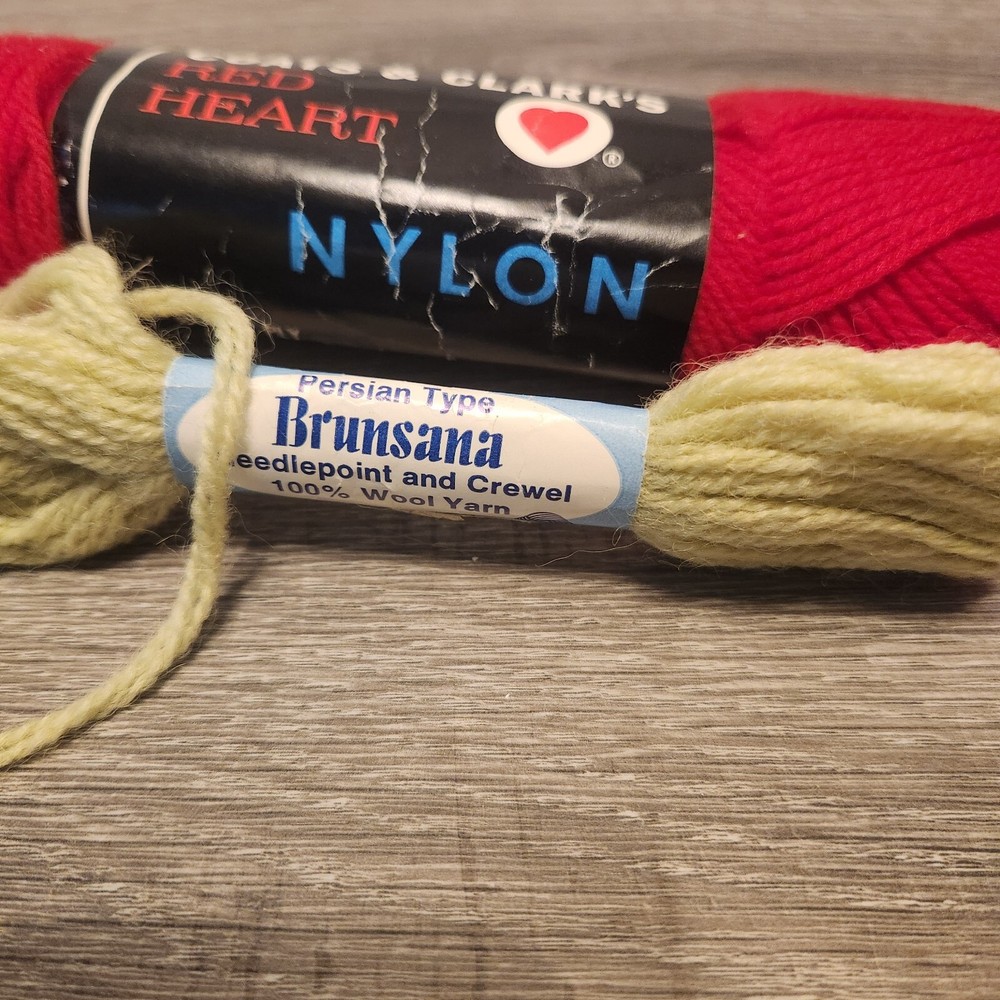 Vintage Yarn And Knitting Needles