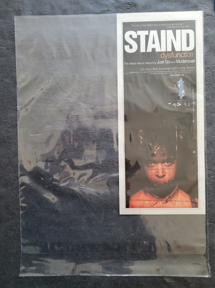 Staind Dysfunction Album Promo Print Advertisement Vintage 1999