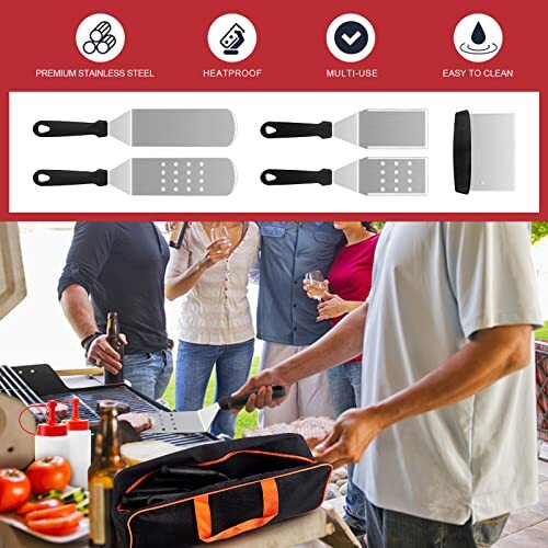 Griddle Accessories Kit Griddle Grill Tools Set for Blackstone Flat Top Utensils