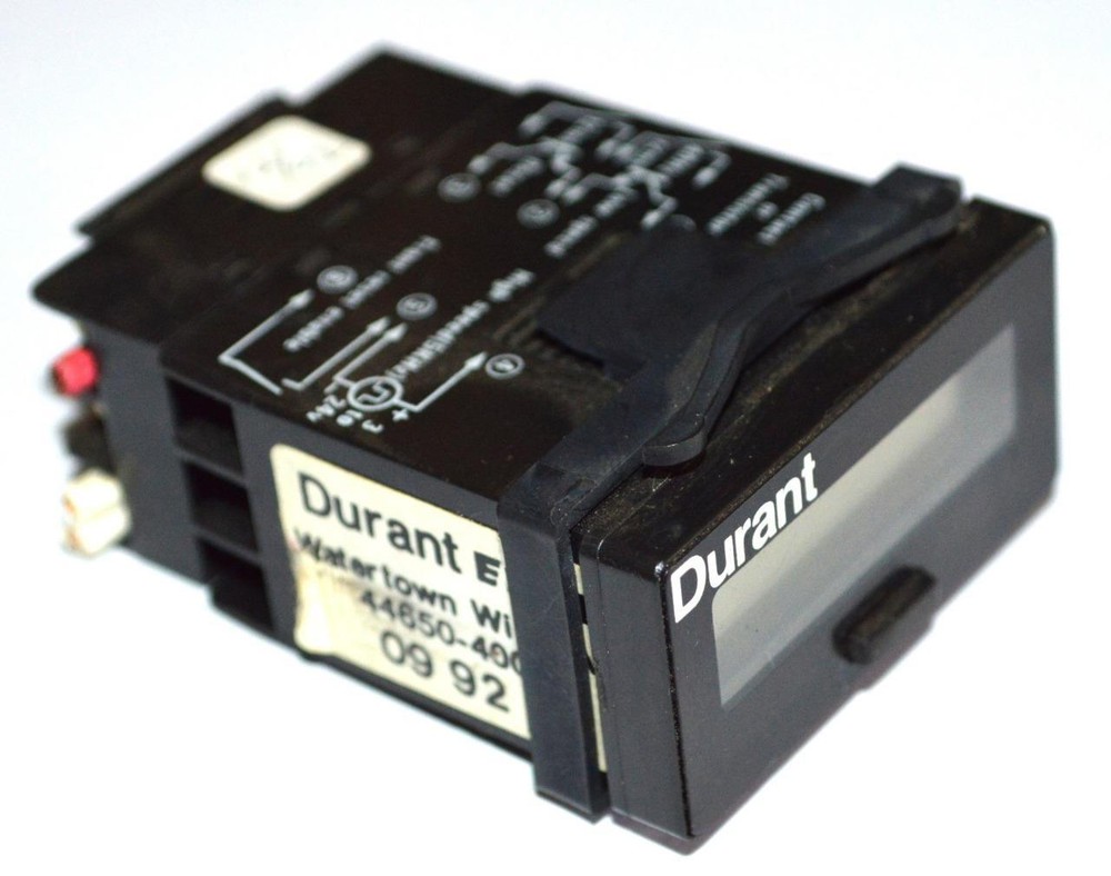 DURANT 0992 PANEL MOUNT COUNTER 24 VOLTS 40 HZ