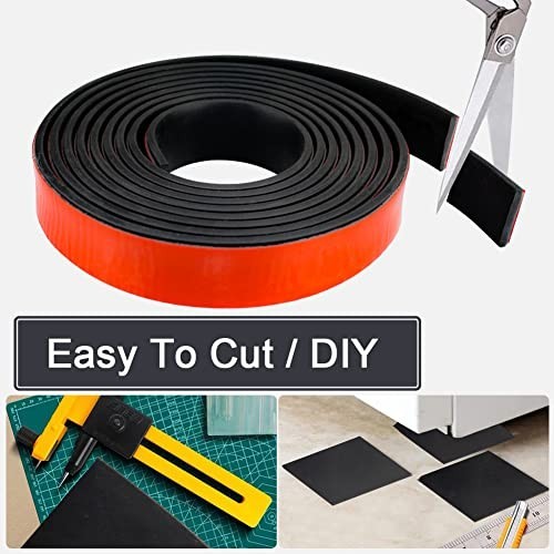 Adhesive Rubber Strips with Adhesive Backing Self Stick Neoprene Solid Rubber.