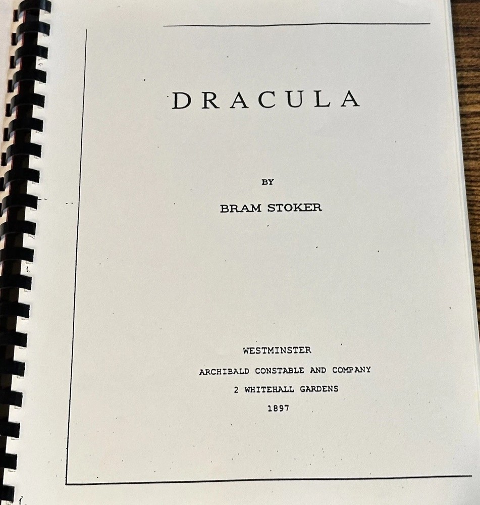 1991 DRACULA 2nd Draft Script Coppola Zoetrope Original Production Copy RARE