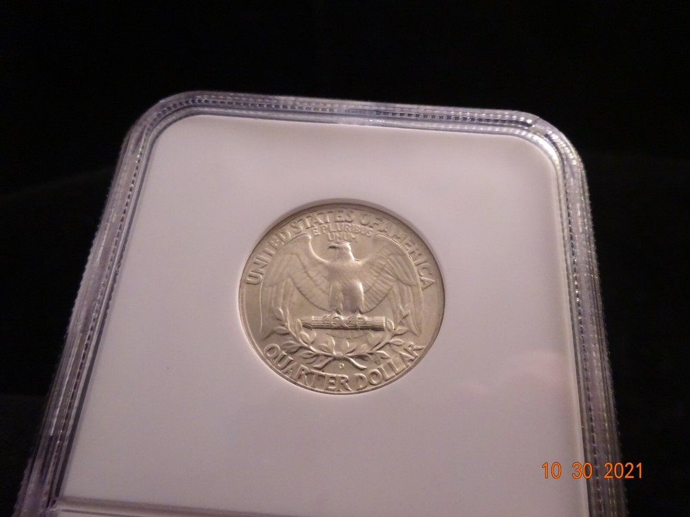 1953-D Washington Silver Quarter, NGC MS66