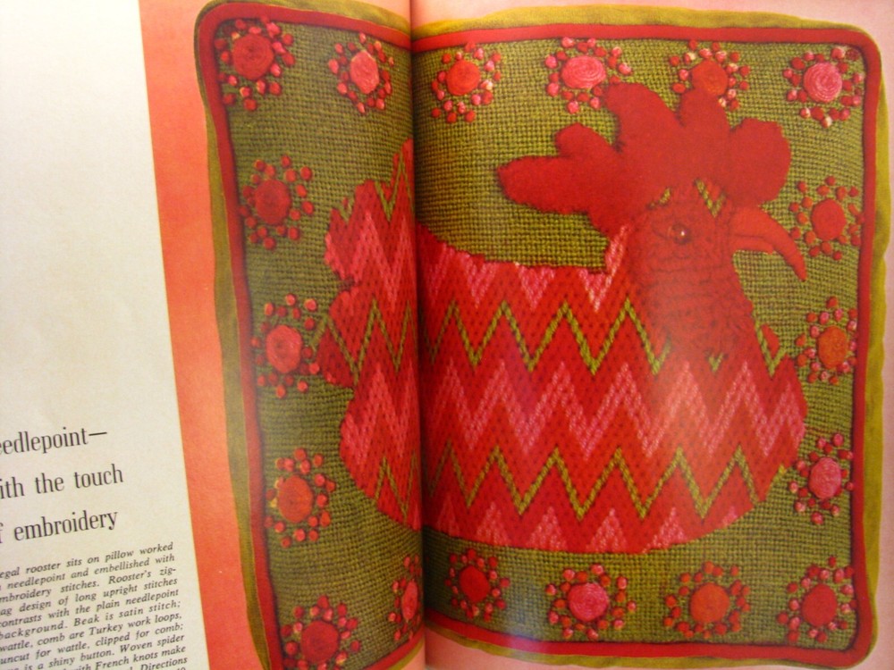Vintage McCalls Needlepoint Beginners Step by Step 1972 Patterns Stitches Design