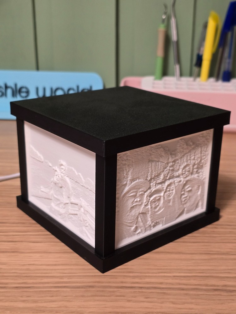 Customize Lithophane Table Top Night Light, 4 photos