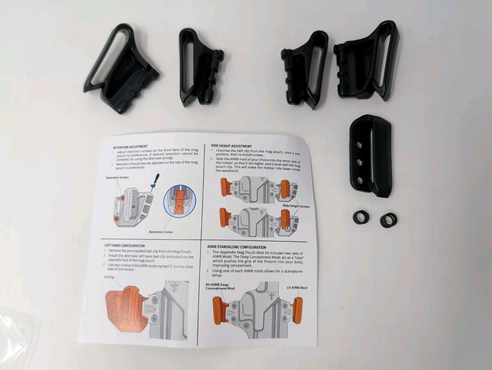 BLADE-TECH Total Eclipse 2.0 Appendix IWB Mag Pouch Mod Kit