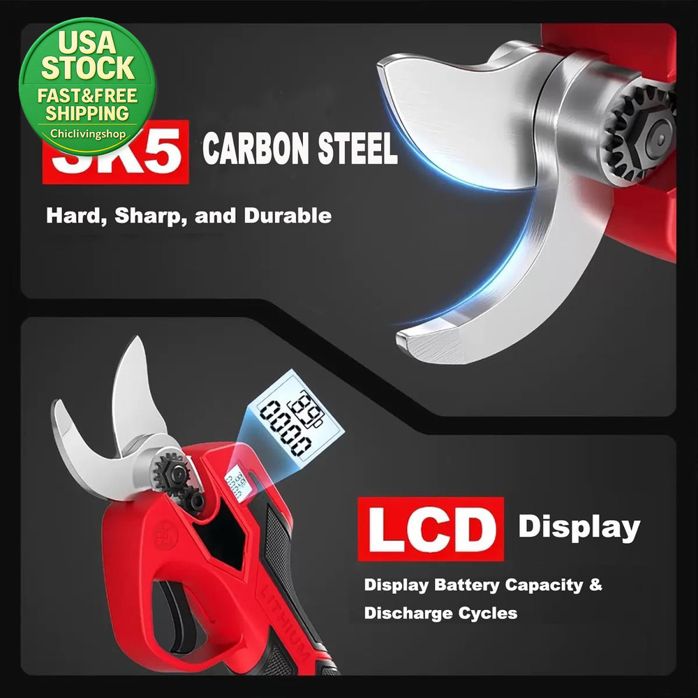 Electric Pruning Shears Compatible with Milwaukee M18 Cordless Tools Brushless
