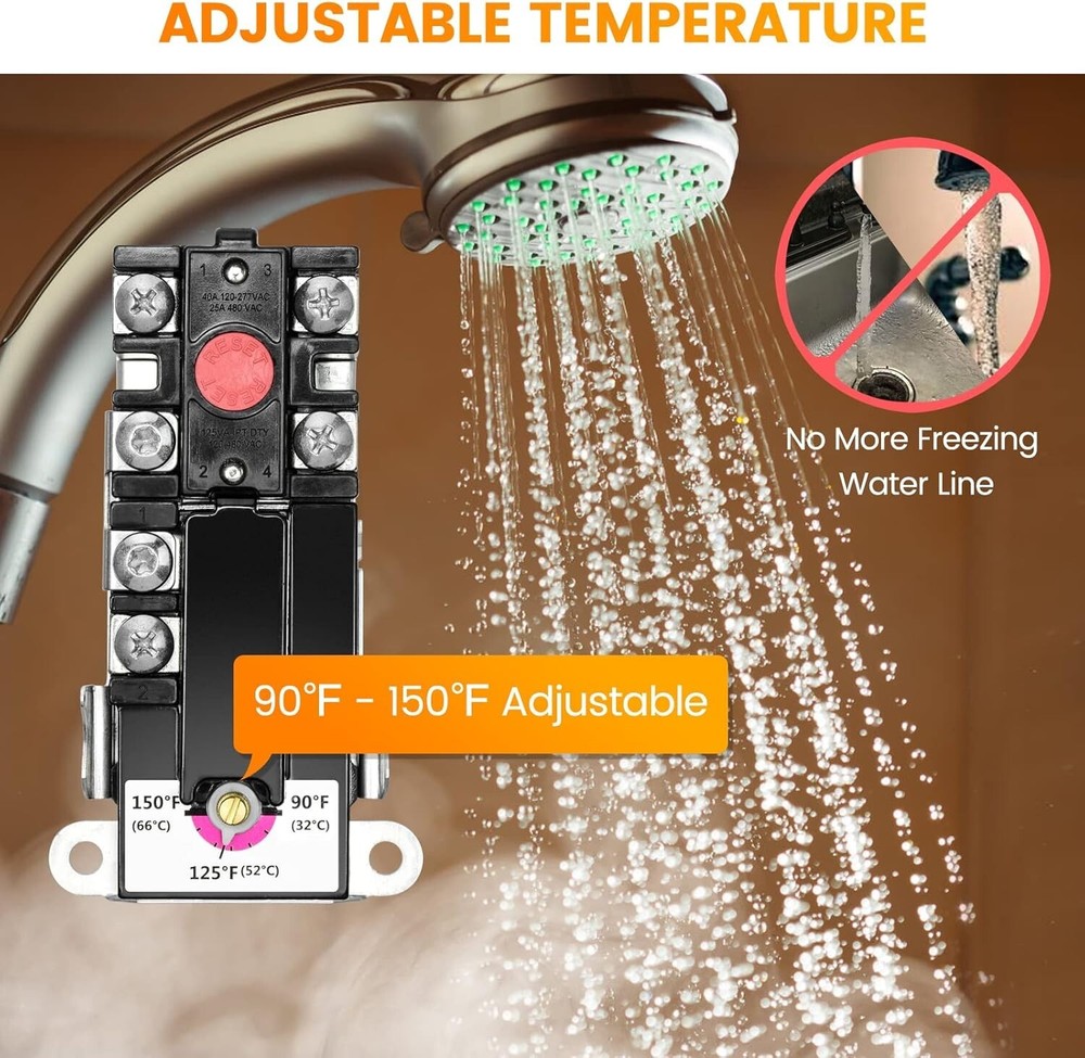 RV Hot Water Hybrid Heat Kit with 304 Stainless Steel Heating Rod for Efficient