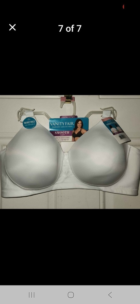 Vanity Fair Radiant Women's Wireless Bra-Back& Side Smoothing Full Coverage 42D