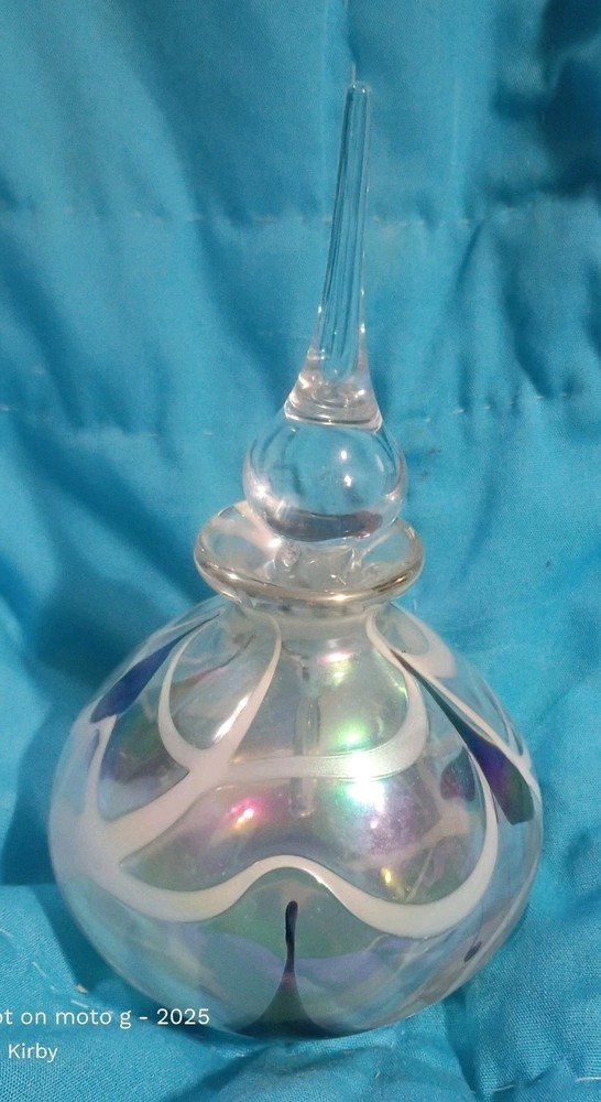 Vintage Iridescent Decorative Perfume Bottle