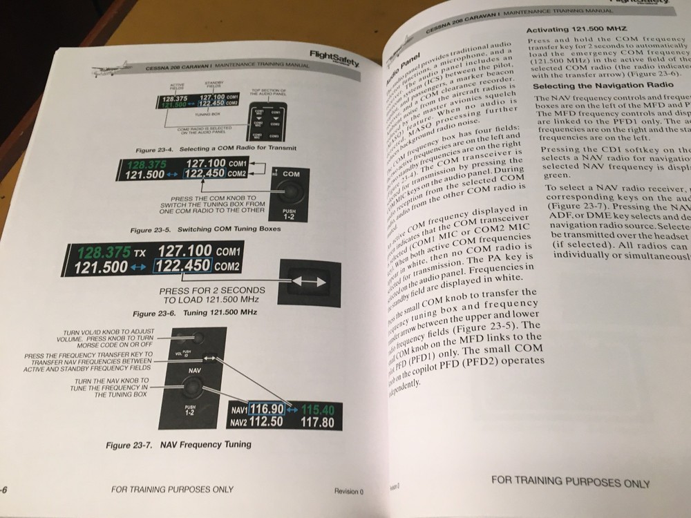 Cessna 208 & 208B Maintenance Training Manuals, a 2 Vol. Set