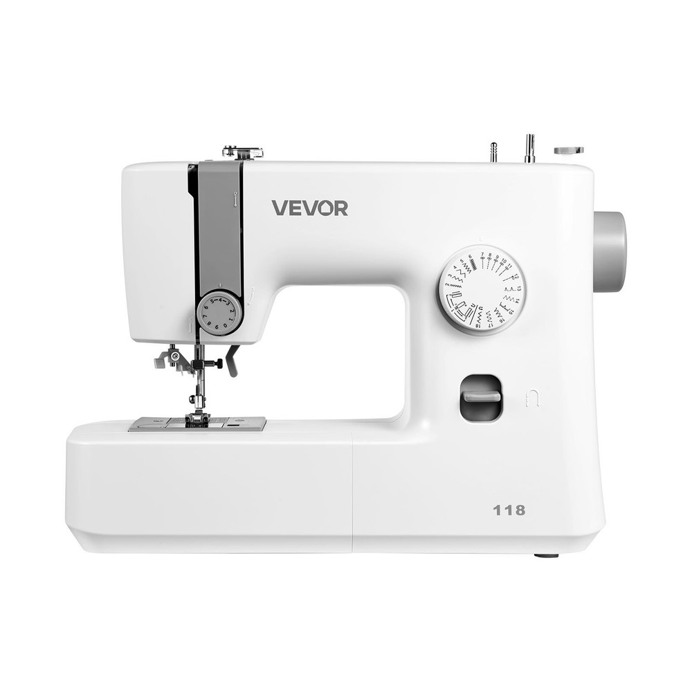 Sewing Machine 18 Stitch Applications LED Light Foot Pedal Simple Dial Con