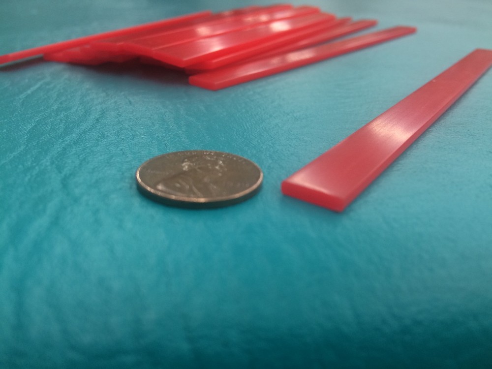 20 Red Dip Spread Cheese Stick 6" Square Tip Reusable Stir cuttable Flexible