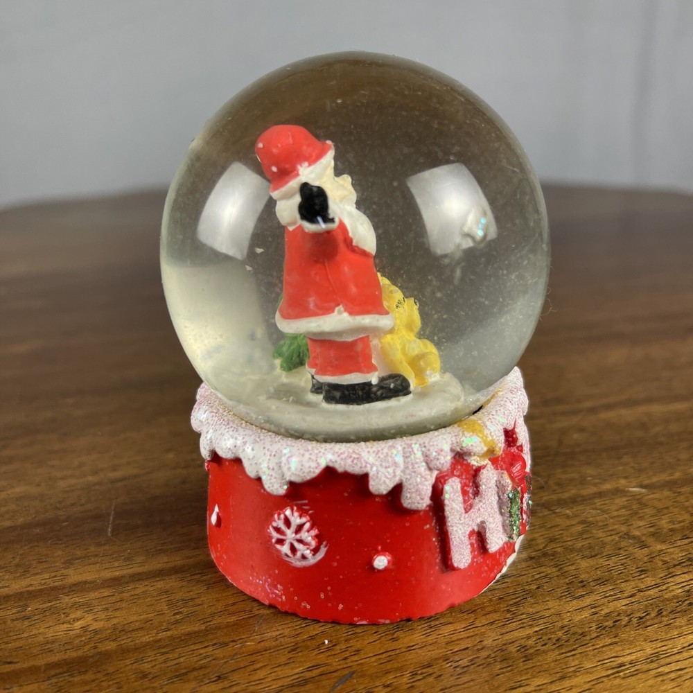 Snow Globe Christmas Santa Hope 3.5”