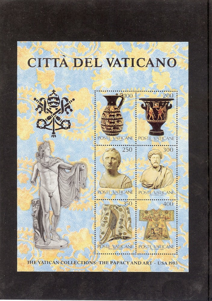 (BL06) Vatican 1983  Art minisheet bluish MNH