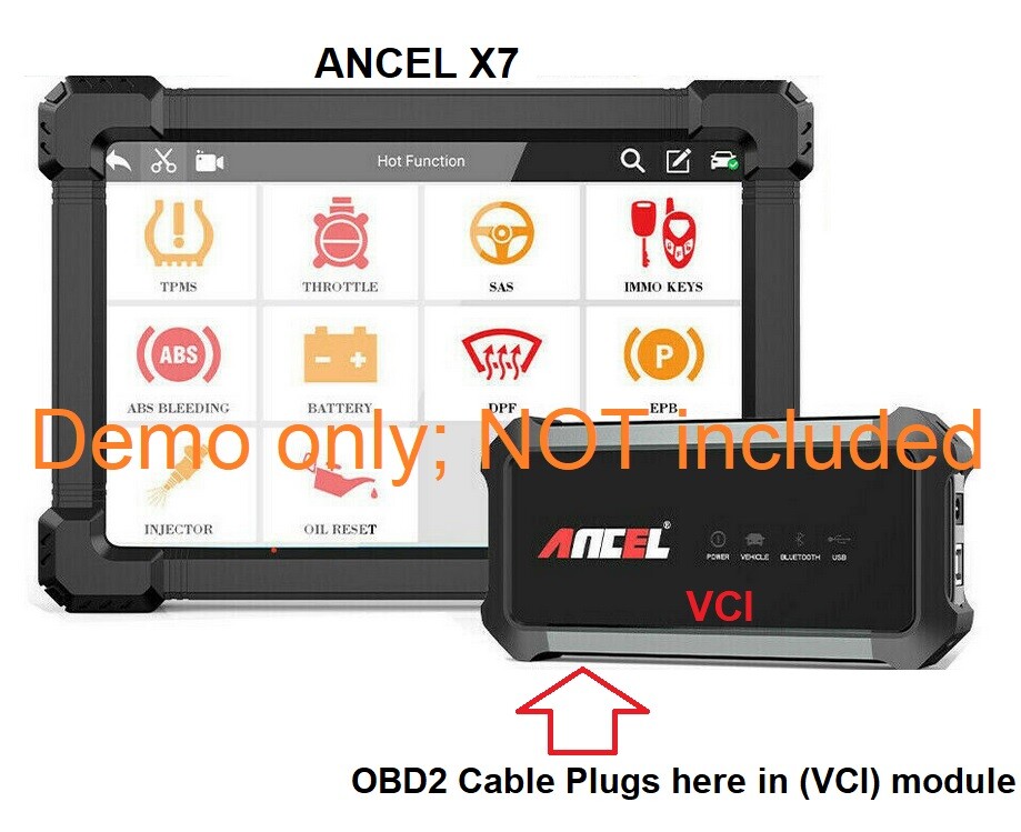 5FT OBD2 OBDII Data Cable Compatible with ANCEL X7 Diag Scanner Code Reader Tool
