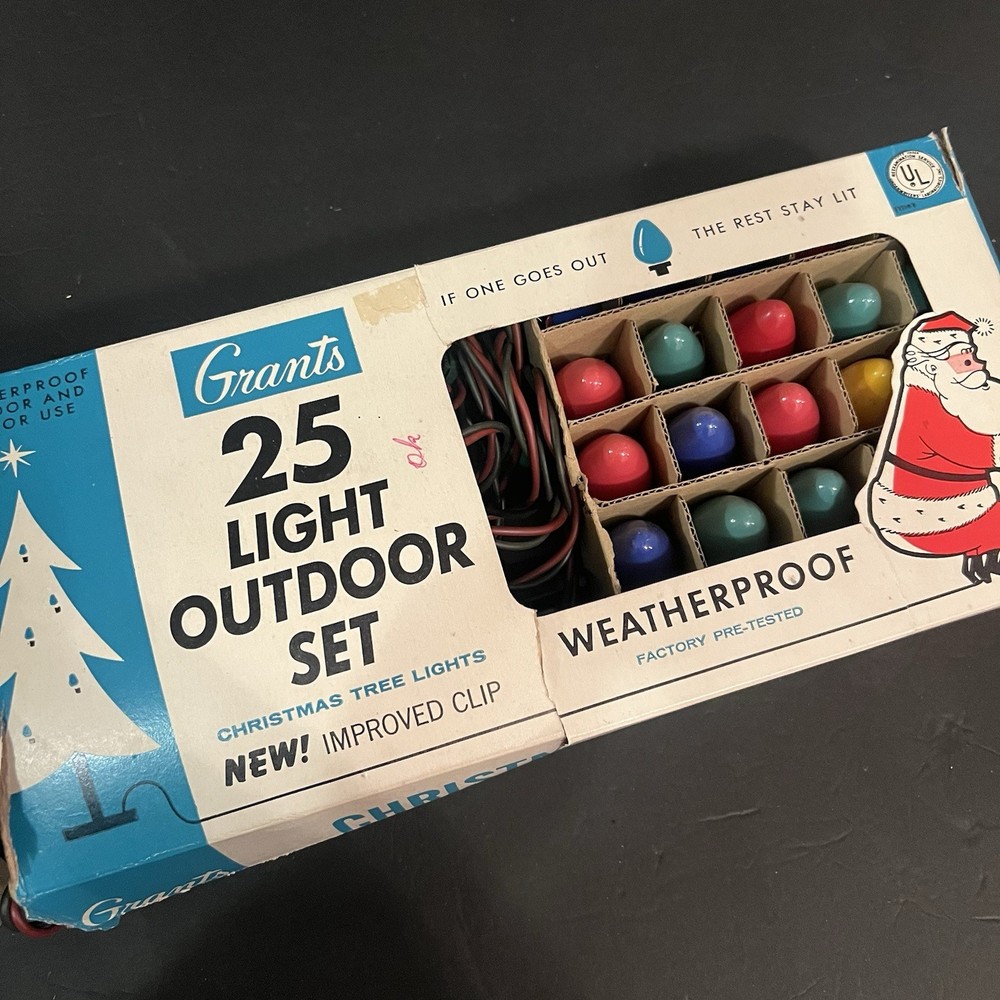 Vintage GRANTS 25 Light Outdoor Set