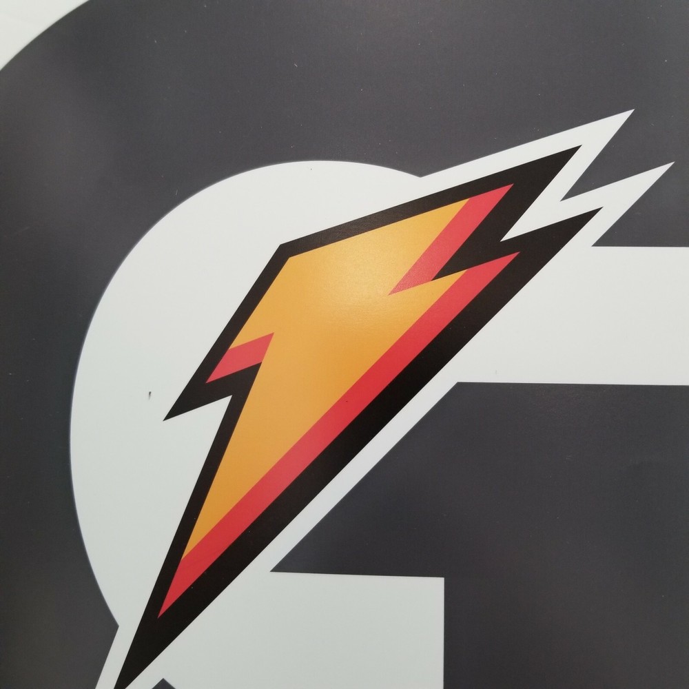 Gatorade Black G Orange Lightning Bolt Preproduction Art Work