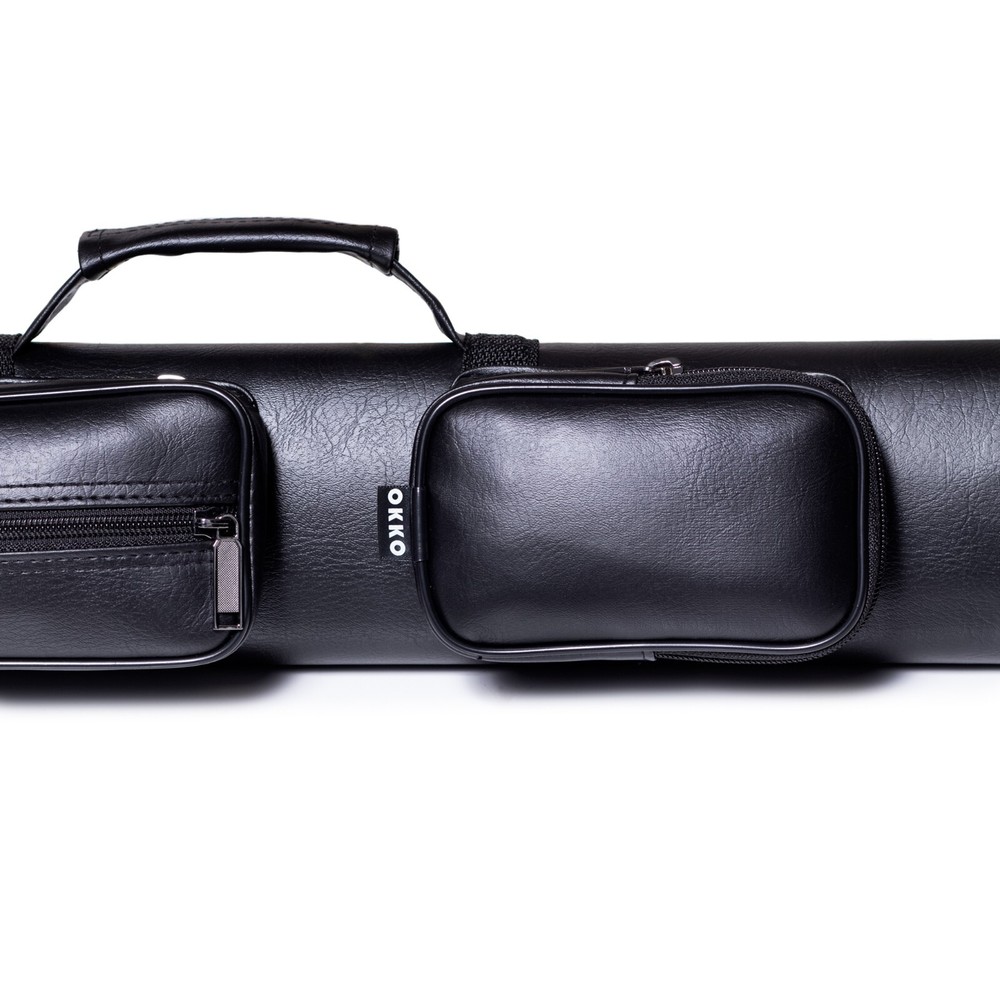 OKKO Billiard Pool Cue Hard Oval Pro Case Black 2x2