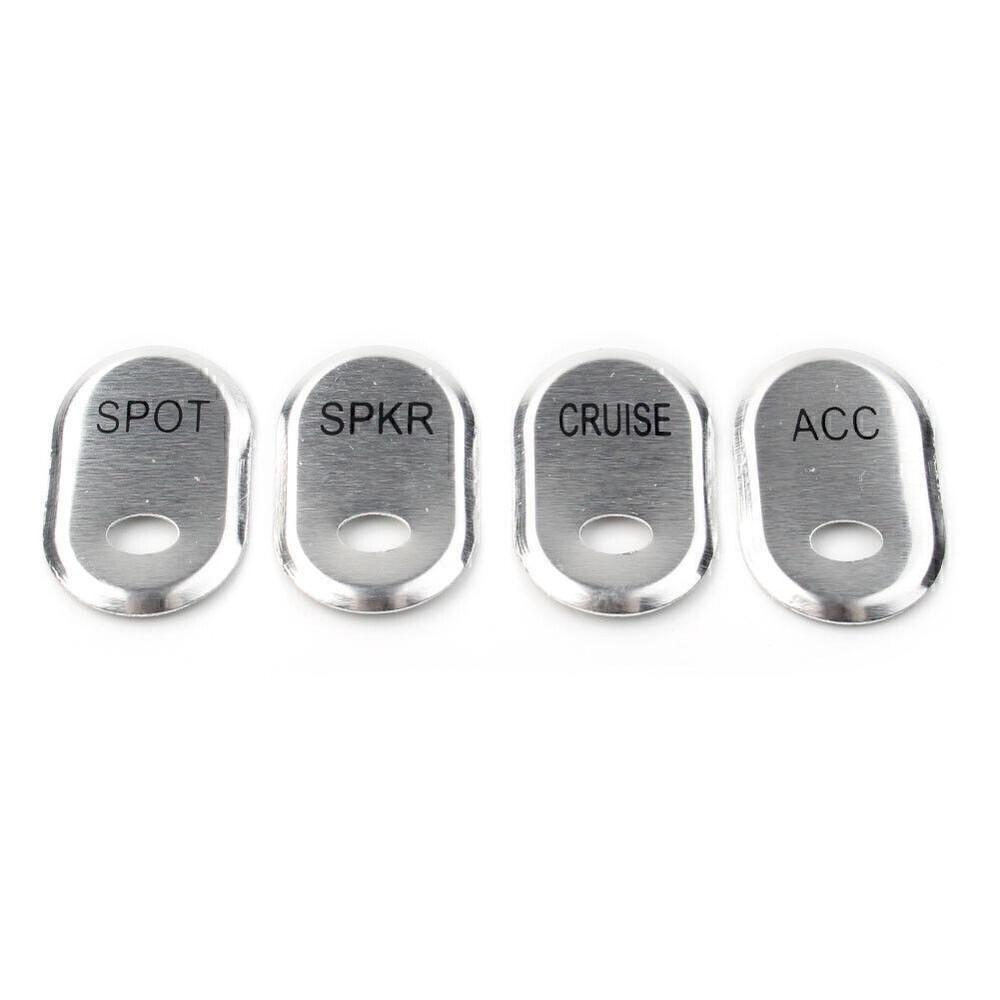 Chrome Brushed Panel Switch Covers For Harley Road Glide Trike Electra Glide