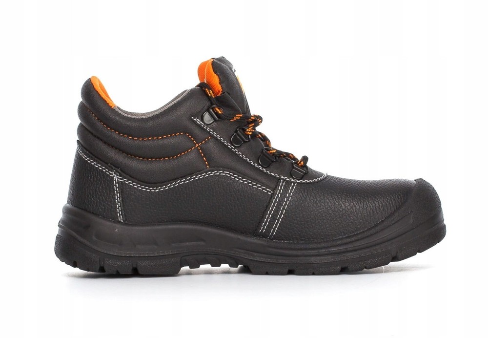 Work shoes leather ankle boots without plate PROCERA SOLID without toe O1...