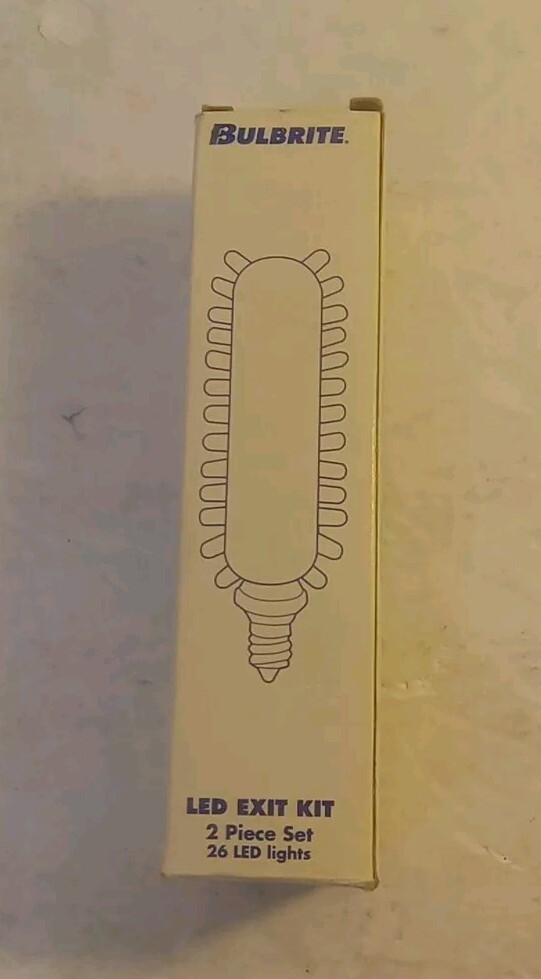 Bulbrite LED Exit Light Kit 2 Sets, 2 Pieces (26 Light LED Unit) 120V NEW!!