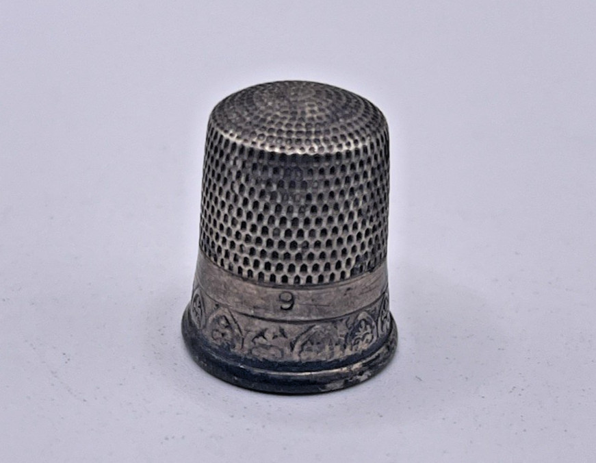 6 Sterling Silver Vintage Thimbles