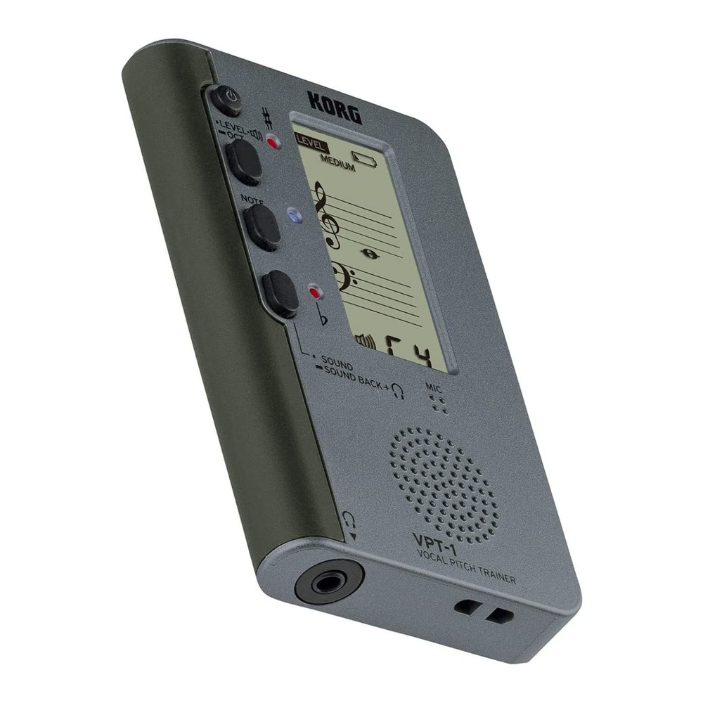 Vocal Pitch Trainer with FiveLine Staff Display and Sound Feedback Function