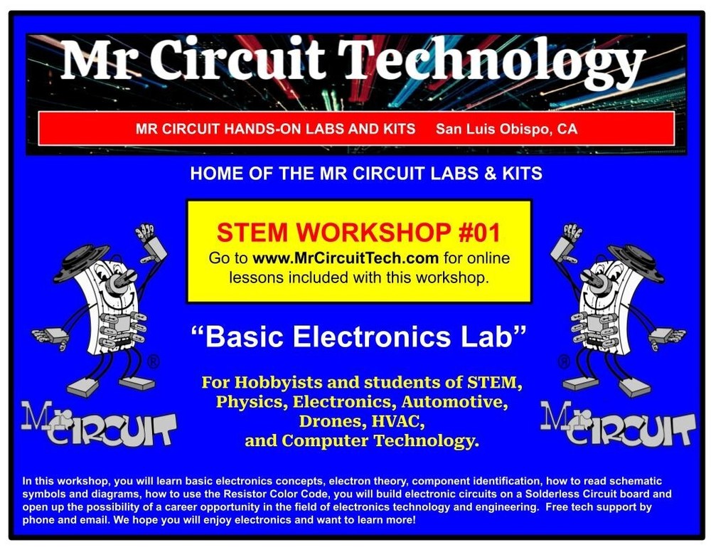 MC1-WS-01 Mr Circuit Basic Electronics Learning Workshop