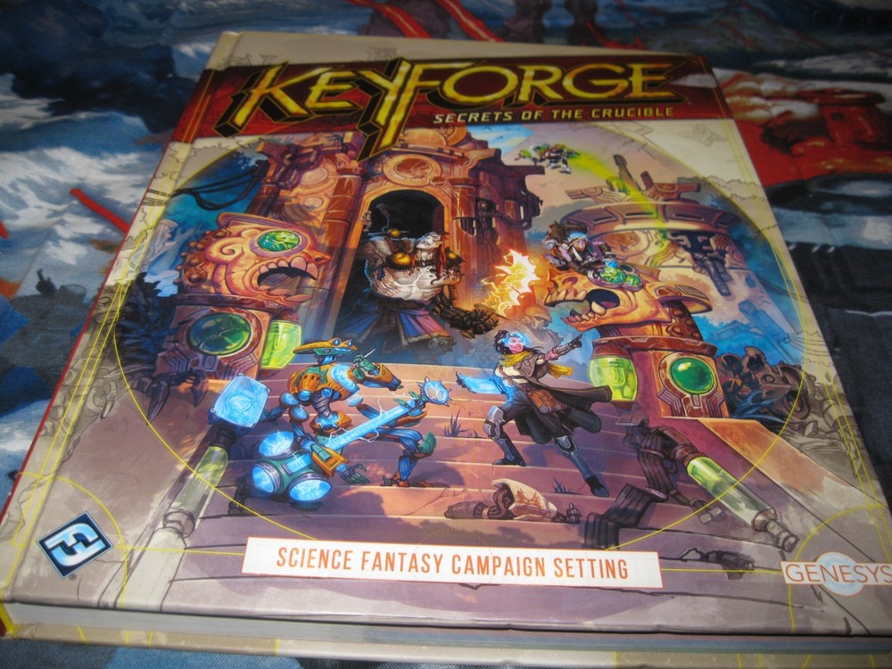 Keyforge Sourcebook Secrets Of The Crucible Genesys RPG FFG