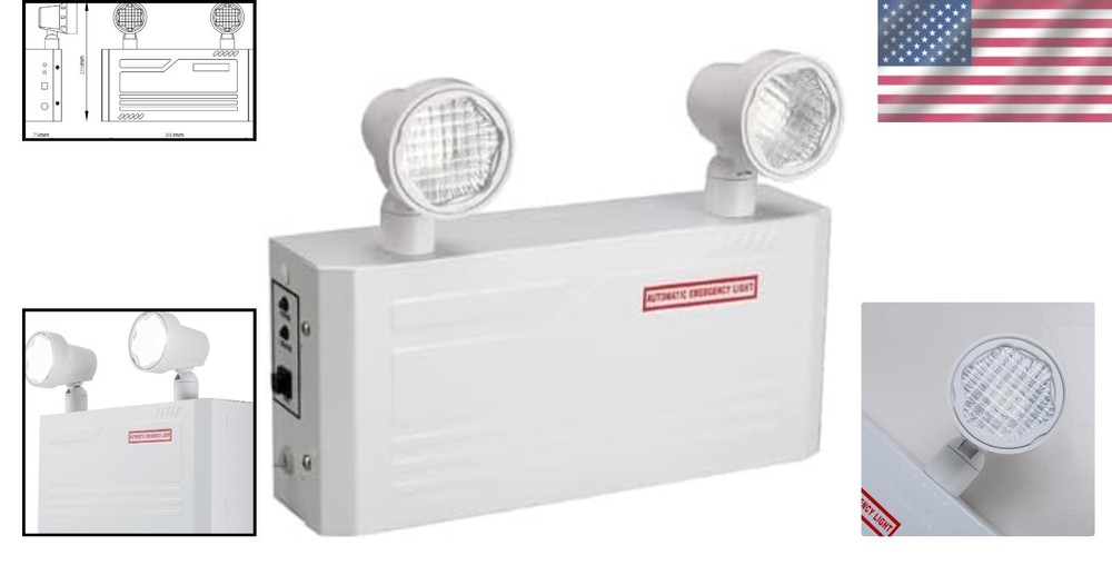 Emergency Lights LED Wall Mount with Remote Capabilities Battery Pack