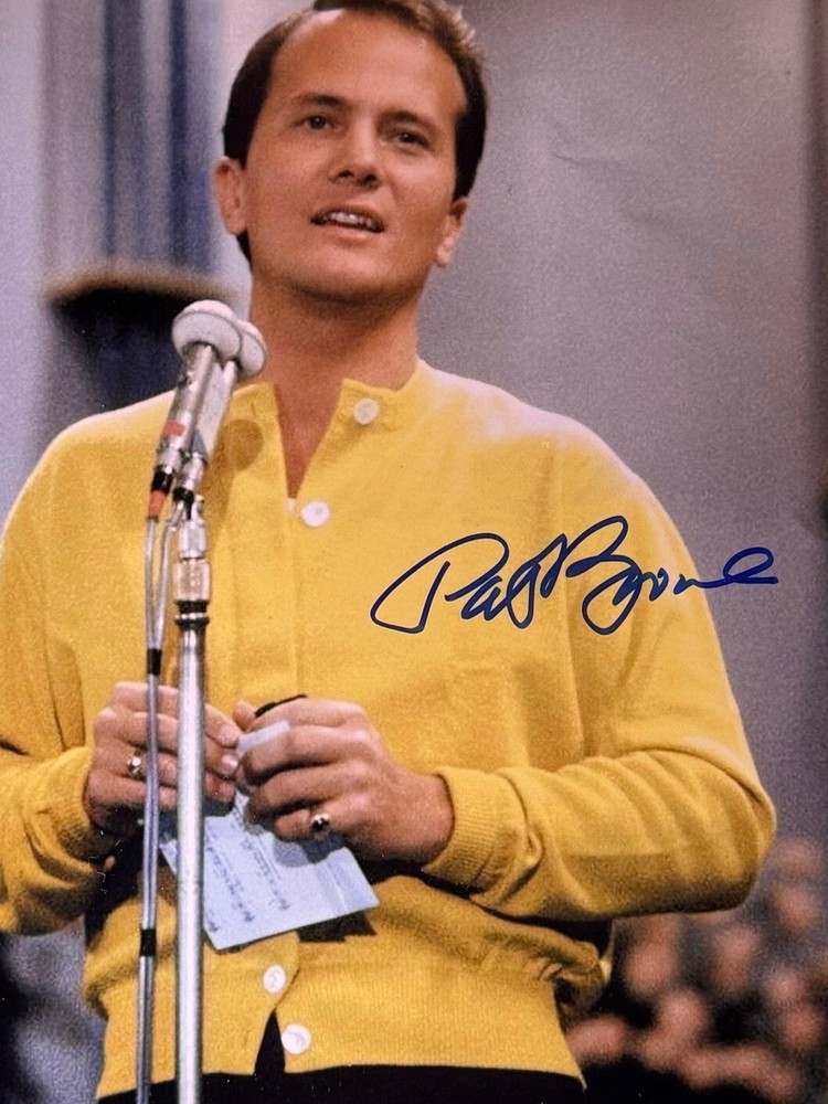 PAT BOONE signed 8x10 photo - singer