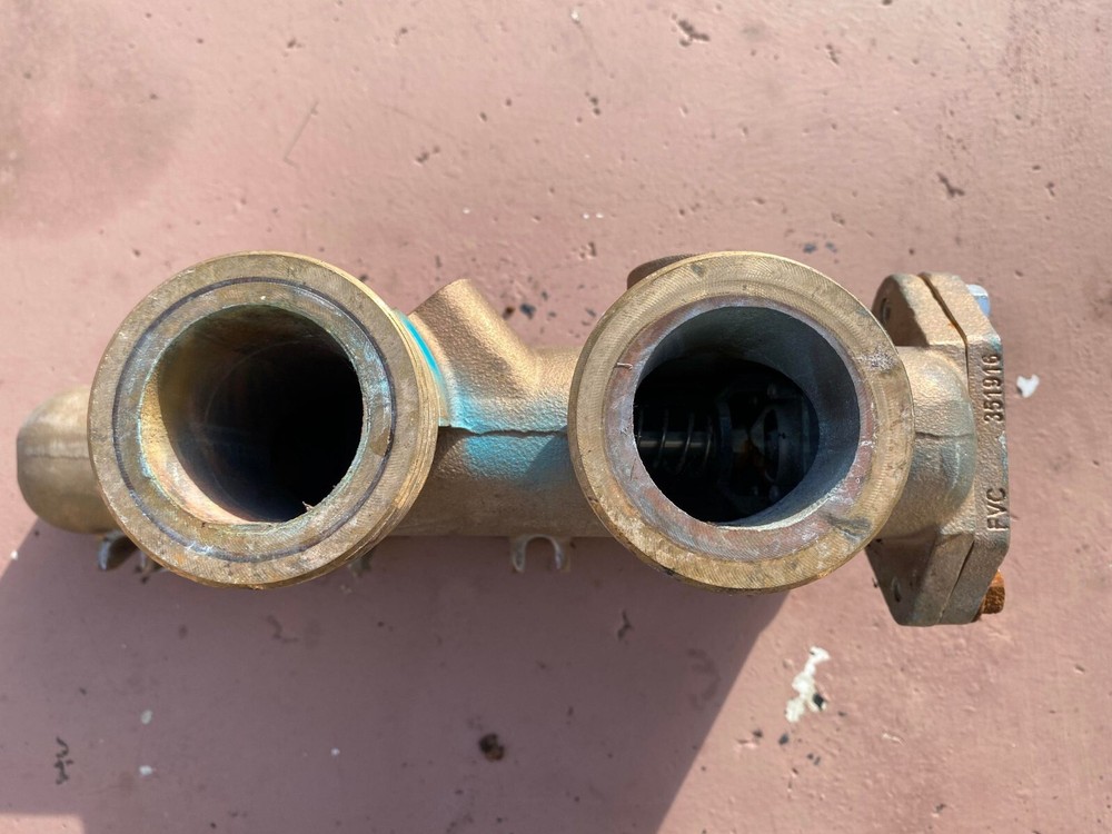 Raypak pool heater 206 266 406 Inlet/Outlet Header Brass