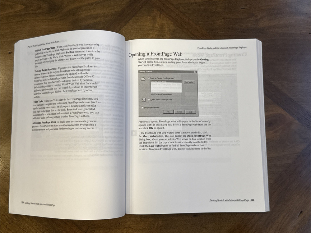 Getting Started with Microsoft FrontPage 98 Paperback Tutorial
