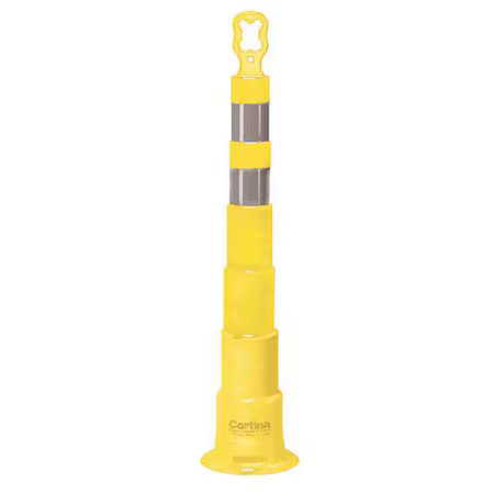 Trim Line Channelizer, High-Density Polyethylene (Hdpe), Rubber, High-Intensity