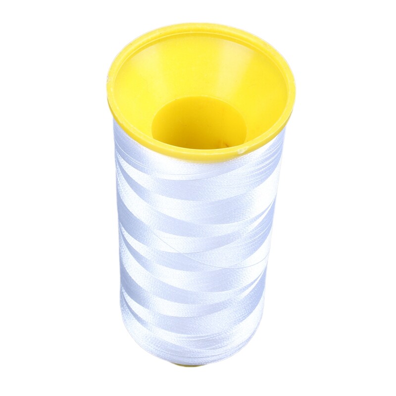 Polyester Embroidery Machine Thread Cones - 5000M White