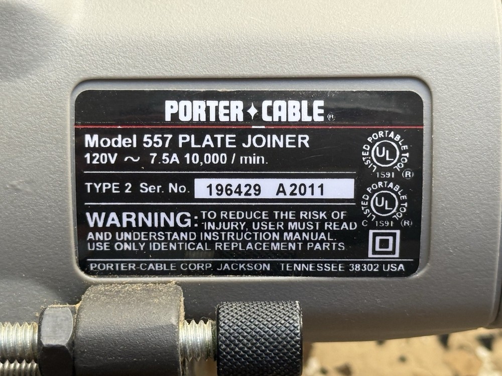 Porter Cable 557 Plate/Biscuit Joiner