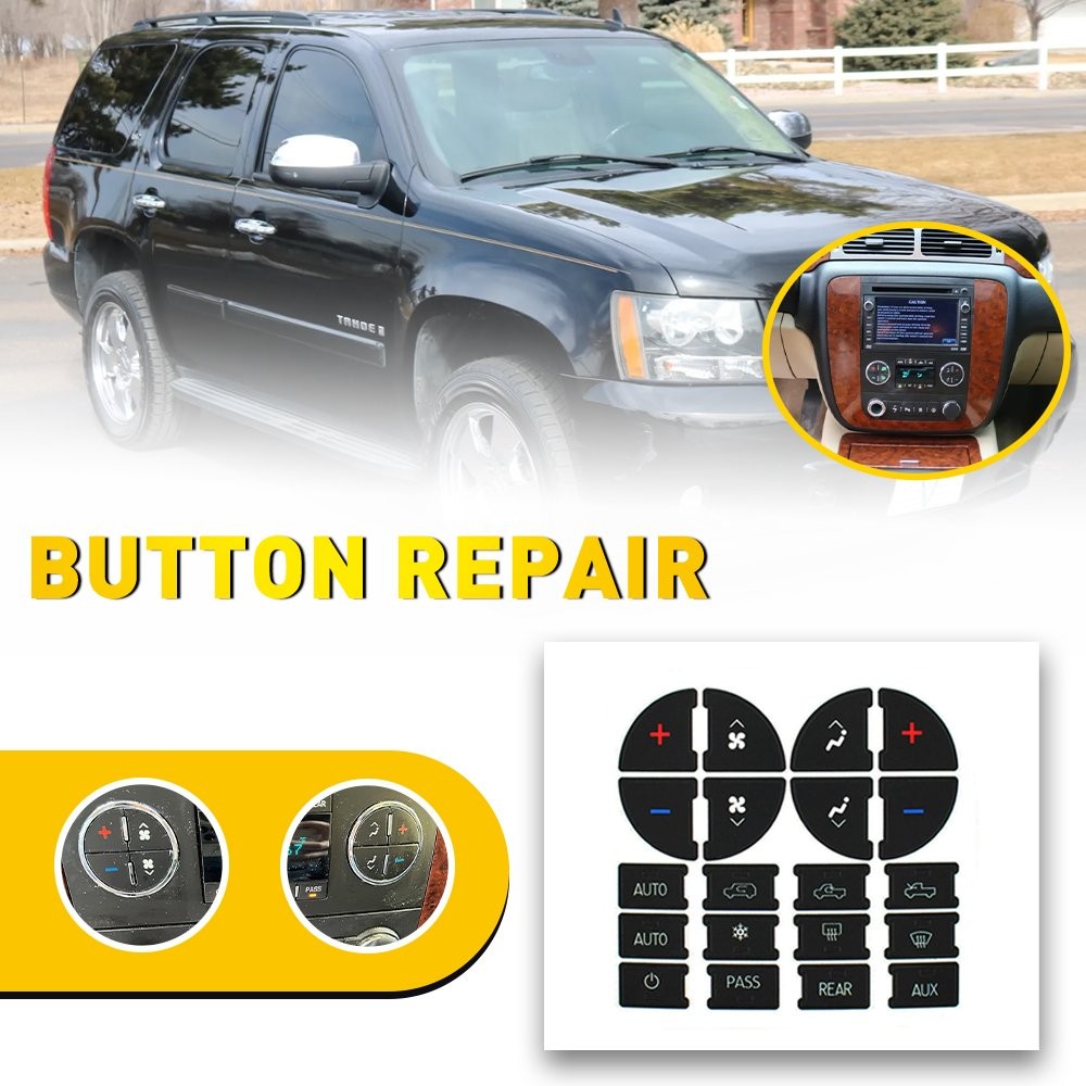 Replacement Control Button Climate Stickers HVAC For 2007-2014 Chevrolet GMC