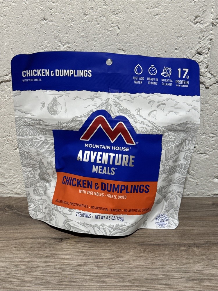 Mountain House Chicken & Dumplings - Freeze-Dried Camping, 2-Serving Backpacking