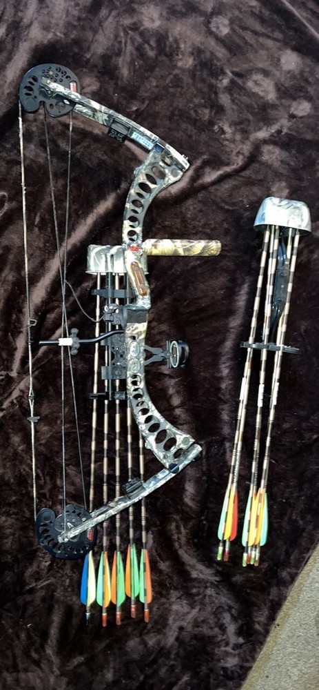 Camo archery research bow 