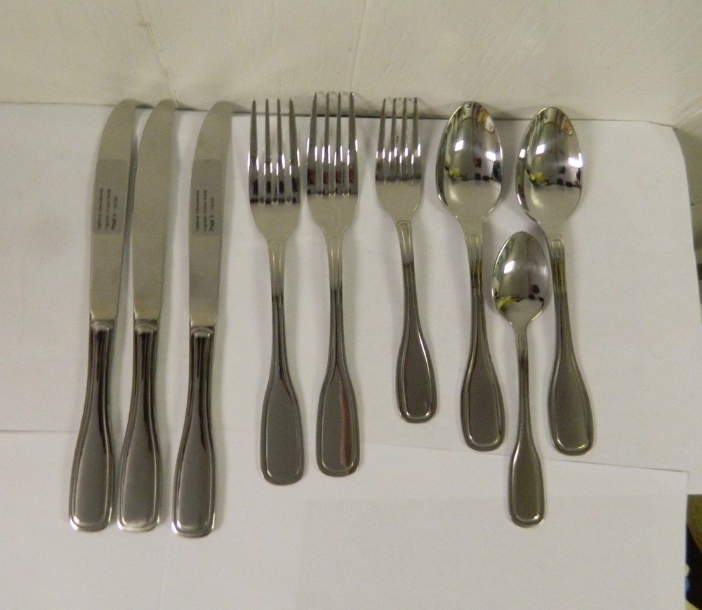Arcoroc Capitale 9  pc Flatware Set  18/10 Stainless NEW
