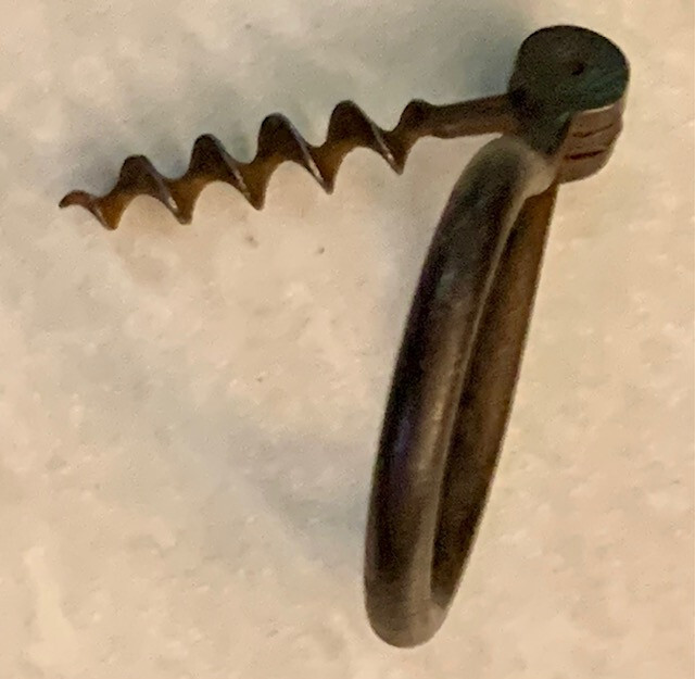 EARLY 19TH CENTURY. IRON cork Screw