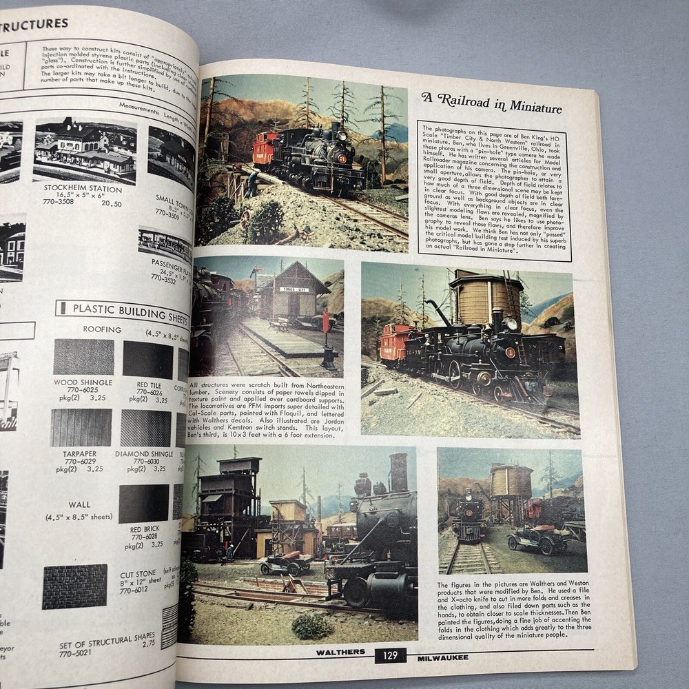 Walthers HO Scale Model Railroad Catalog 1976 Craft Train Reference Manual