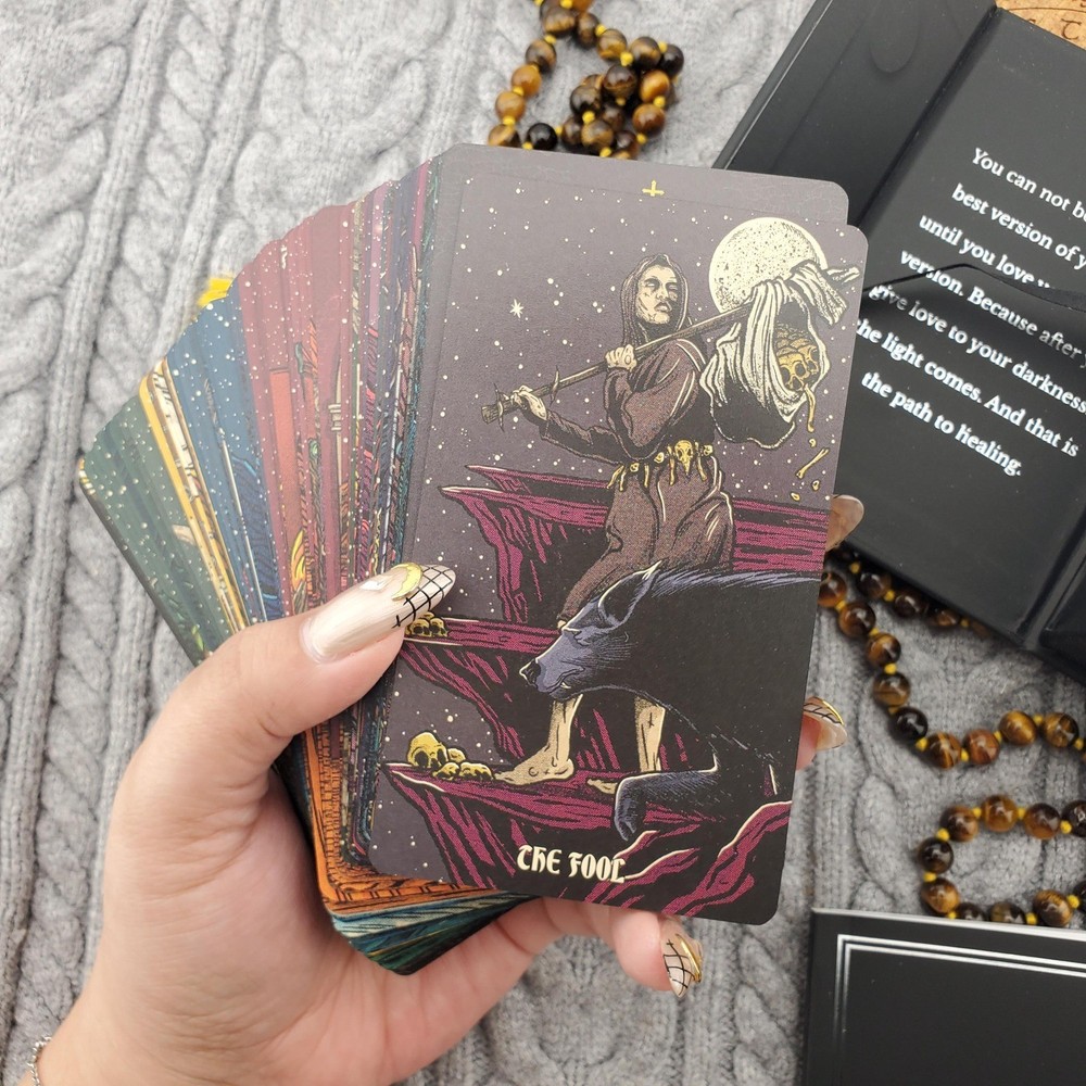Dark Reflections Tarot Deck by La Muci 78 Card Tarot Deck USED