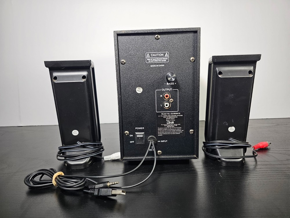 QUB Works Desktop 2.1 multimedia Bluetooth speaker system