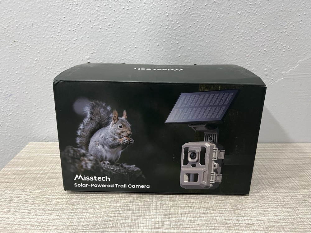 Misstech Solar Powered Trail Camera 4K 64MP 0.1s Trigger Night Vision