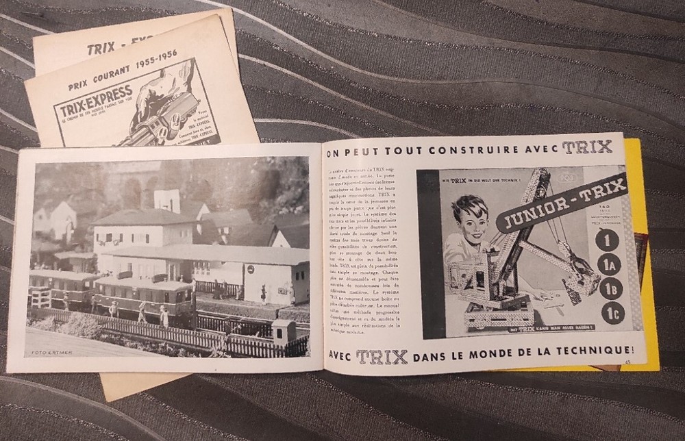 1955 TRIX EXPRESS catalogue + model railroad HO train tariff