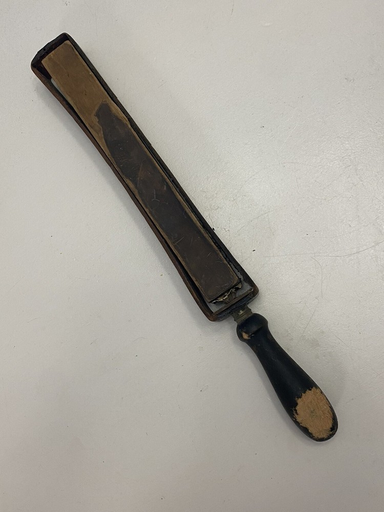 leather razor strop vintage pigskin