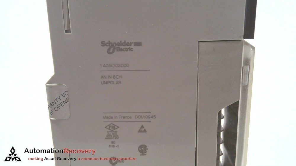 SCHNEIDER ELECTRIC 140ACI03000 ANALOG INPUT MODULE #317913