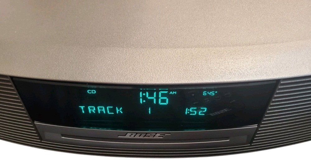 Bose Wave Music System CD FM/AM Player W/ Remote Titanium Tested